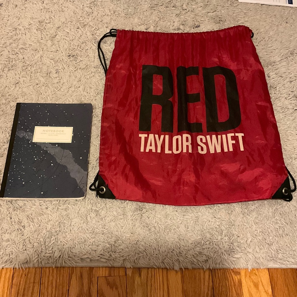 Red Taylor Swift Drawstring Bag - image 3